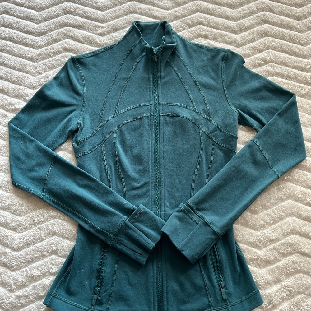 lululemon Deep Teal Zip Up Jacket/Sweater